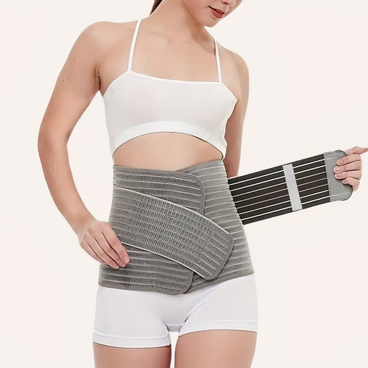 Bamboo Fiber Postpartum Belly Band, C-Section Recovery Belt, Post Surgery Abdominal Binder, Adjustable Waist/Pelvis Stomach Support Wrap