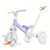 5-in-1 Toddler Balance Tricycle with Removable Pedal — Ride-On for 2-3 Year Olds, Purple