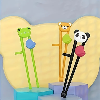 1PC Cartoon Training Chopsticks – Kawaii Learning Chopsticks Helper for Beginners, Kitchen Utensils, Apartment & College Dorm Essentials, Back to School Supplies