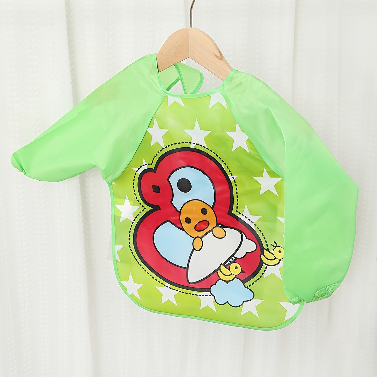 Waterproof Baby Eating Cover & Art Smock – Lightweight Long-Sleeve Bib for Toddlers (Spring & Autumn Style) - Kidzy Market