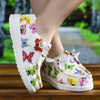 Girls' Colorful Butterfly Loafers — Non-Slip Fabric Slip-On Casual Walking Shoes for Kids