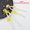 Dinosaur-Shaped Training Chopsticks for Kids – Reusable & Colorful Learning Utensils for Beginners, Easy-Grip Design