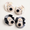 1 Pair/2 Pairs Cute Cartoon Dog & Butterfly Baby Socks - Non-Slip Invisible Boat Socks for Kids | Comfortable All-Season Knit Fabric | 98% Polyester, 2% Spandex | Hand Wash Only