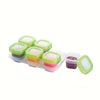 Set of 10/6/4 Sealed Lids Portable Baby Food Storage Containers, Ideal for Family Trips, Freezer Safe Mini Snack Bowls with Compartments for Toddlers