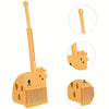 Mini Broom & Dustpan Set – Giraffe Cartoon Small Handheld Cleaning Kit for Living Room