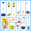 All-in-One Electric Toy Vacuum & Pretend Cleaning Set with Broom, Mop, Dustpan, Bucket & Storage Box — Role-Play Housekeeping Toy for Kids Ages 3+