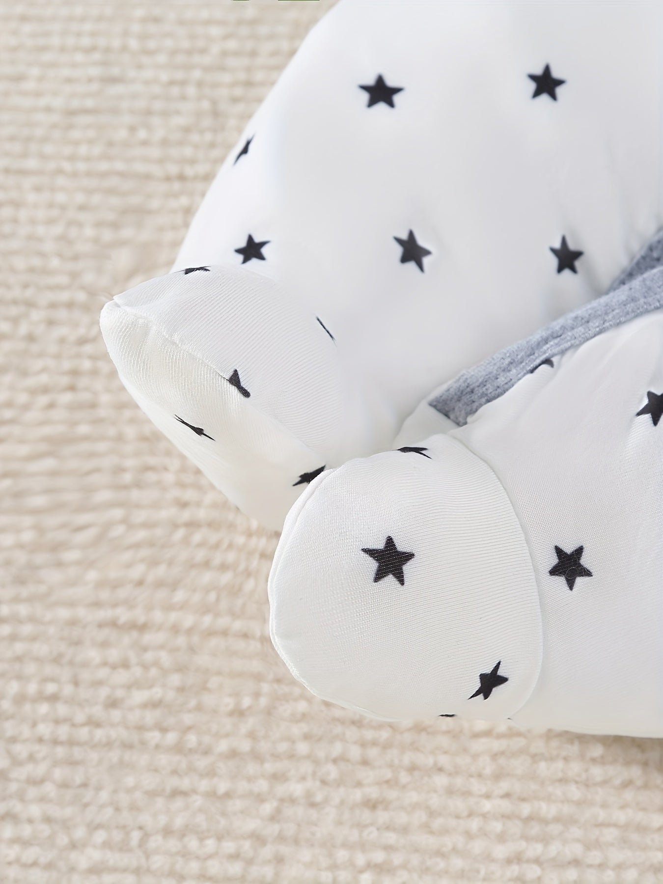 Baby Boys' Star Printed Footed Bodysuit 3-Piece Outdoor Set – Cozy and Comfortable for All Seasons