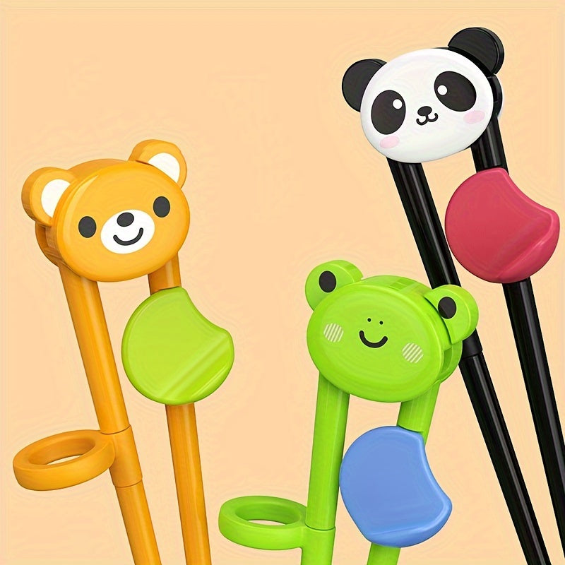 1PC Cartoon Training Chopsticks – Kawaii Learning Chopsticks Helper for Beginners, Kitchen Utensils, Apartment & College Dorm Essentials, Back to School Supplies