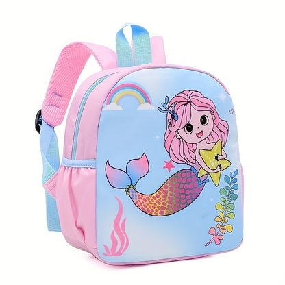 1PC Cartoon Animal Print Backpack – New School Bag for Boys and Girls, Fun & Stylish Design - Kidzy Market
