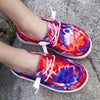 Girls' Colorful Butterfly Loafers — Non-Slip Fabric Slip-On Casual Walking Shoes for Kids
