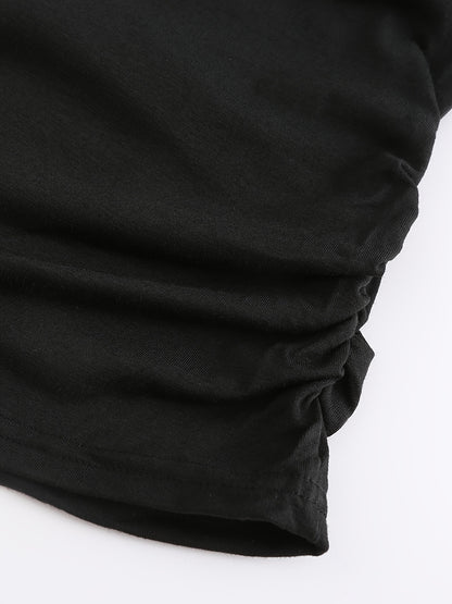 Maternity Casual Cartoon Cute Footprint Print Short Sleeve Slim Fit T-shirt For Summer Pregnancy Gift