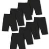 8-Pack Ultra-Soft High-Waisted Girls Leggings — 5 Printed Patterns, Ultra-Stretchy Bermuda-Length Yoga, Cycling & Dance Pants
