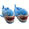 3D Shark Plush Slippers – Flannel Cartoon Indoor Slip-On with Rubber Sole, Warm & Cozy Cute Gift for Home, Halloween & Christmas