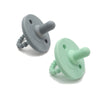 2-Pack Food-Grade Silicone Baby Pacifiers, Easy-Grip Mixed Colors – Christmas Gift