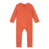 Baby Casual Ribbed Zip-Up Romper – V-Neck Newborn Jumpsuit (Cute & Comfortable for Outdoor Wear)