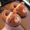 Kids Cartoon Animal Fuzzy Slip-On Slippers – Non-Slip Warm Indoor Slippers for Boys & Girls