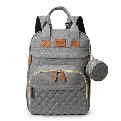 Lamroro Diaper Bag Backpack with Changing Pad – Multi-Functional Travel Baby Bag with USB Charging Port, Waterproof Polyester, Zipper Closure & Utility Pockets – Perfect for Parents, Preschool & Travel - Kidzy Market
