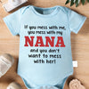 Unisex Infant Letter Print Bodysuit – White Short Sleeve Crew Neck Onesie (Casual, All-Season Indoor & Outdoor Wear)