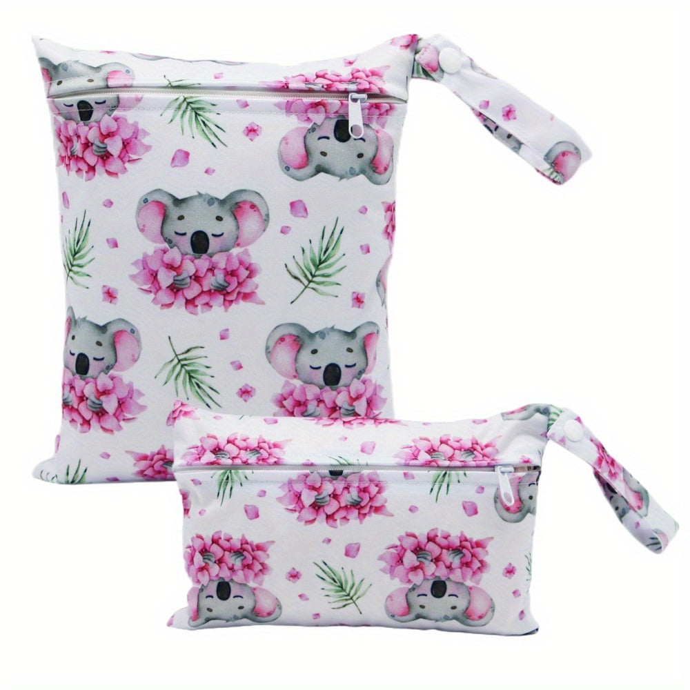 Adorable Koala Print Diaper Bags – 2 Pcs Set by Asenappy, Perfect for Halloween, Thanksgiving, and Christmas Gifts - Kidzy Market