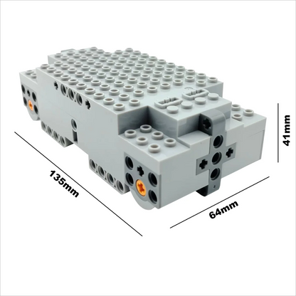 Technical MOC EV3 4WD RC Vehicle with Mecanum Wheels – Educational Building Blocks Toy