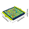 Ludo Game Set (Strategy Game, Foldable Board for Travel, Parent-Child Interaction, Family Party Toy)