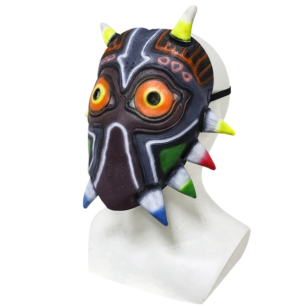 Majora's Mask LED Latex Full-Face Cosplay Mask – Zelda-Inspired Halloween Prop for Adults