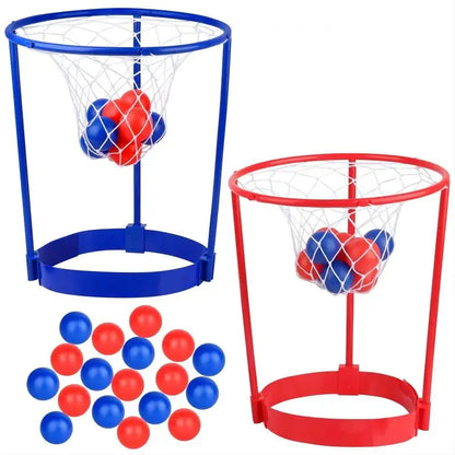 2-Pack Head Hoop Basketball Party Game – Adjustable Net Headband with 20 Balls, Fun Gift for Kids and Adults, Birthday Party Game