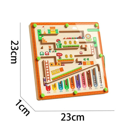 Children’s Magnetic Maze Walking Ball – Concentration and Logic Thinking Puzzle Toy for Ages 3-4, Early Education