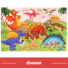 Logic Thinking Wooden Puzzle Game – Animal and Vehicle Cartoon Educational Toy for Kids