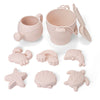 8 or 9-Piece Summer Beach Toy Set for Kids with Plastic Bucket, Watering Bottle, and Shovels