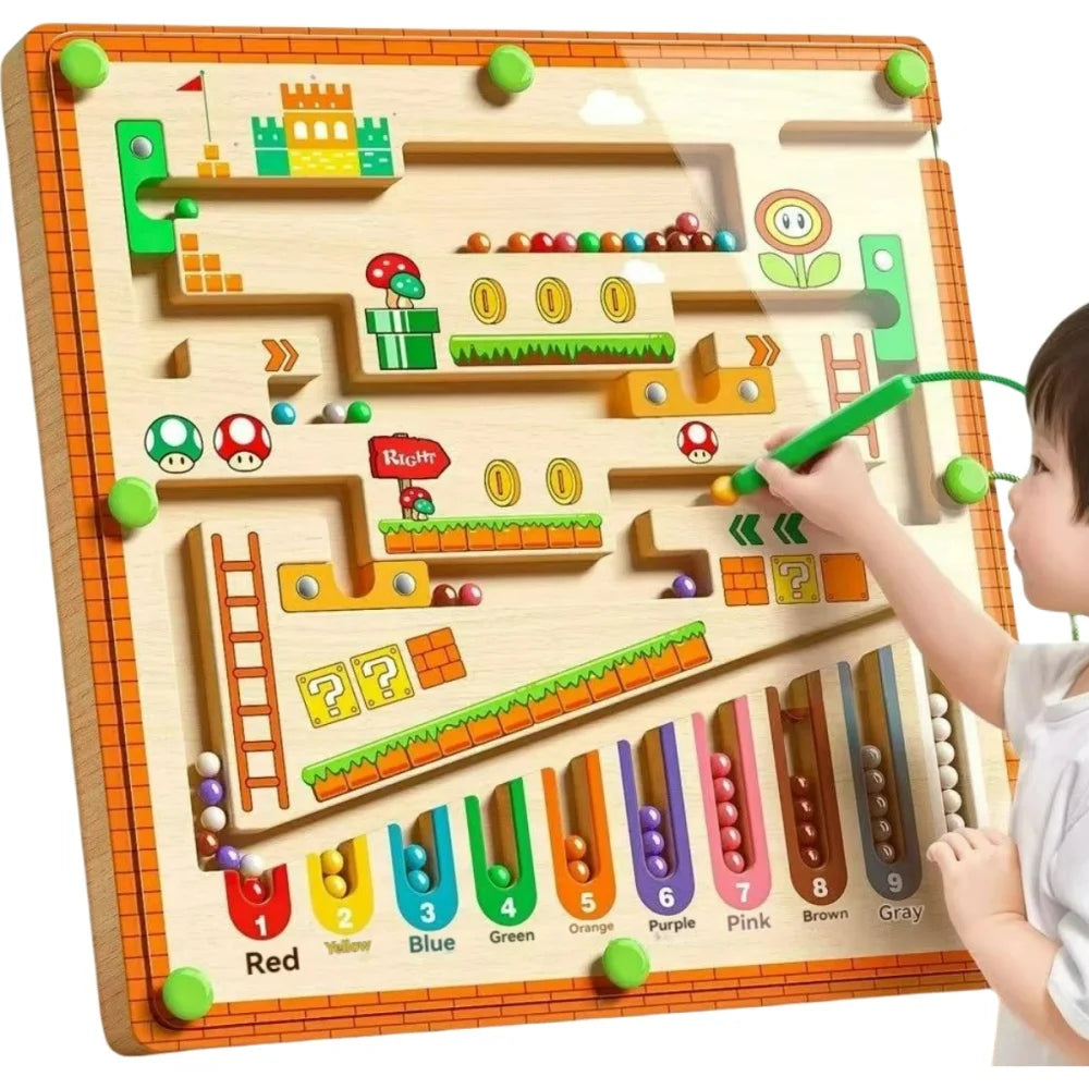 Children’s Magnetic Maze Walking Ball – Concentration and Logic Thinking Puzzle Toy for Ages 3-4, Early Education