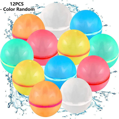 Reusable Self-Sealing Water Balloons with Quick Fill and Magnetic Suction Closure Large 6.5cm
