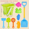 Children’s Beach Toy Set With Large Shovel, Bucket & Hourglass — Sand Digging Tools For Water Play
