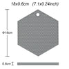 Silicone Heat Resistant Pot Holder Placemats Non-Slip Coasters 230°C (446°F)