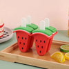Silicone Popsicle Mold 4 or 6 Grid With Cover Fruit Shape