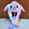 Plush Bunny Headband with Popping Ears – Interactive Rabbit Hairband for Kids & Adults, Approx. 58 cm (22.8 in)