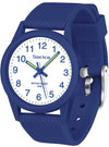 SOCICO Kids Analog Watch for Girls and Boys with Soft Band Learning Time 50M Waterproof Gift for Ages 4-12