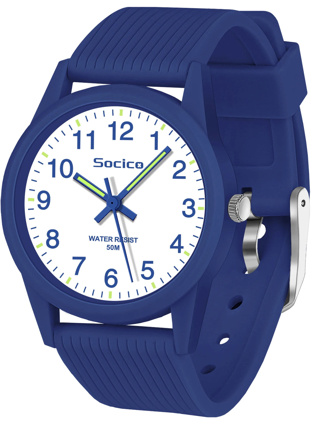 SOCICO Kids Analog Watch for Girls and Boys with Soft Band Learning Time 50M Waterproof Gift for Ages 4-12