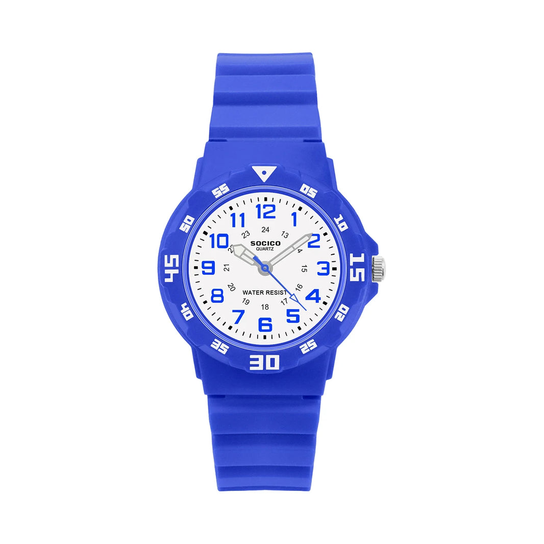SOCICO Children’s Analog Watch for Girls and Boys Soft Strap Waterproof Easy-to-Read Learn Time Wristwatch Gift