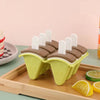 Silicone Popsicle Mold 4 or 6 Grid With Cover Fruit Shape