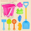 Children’s Beach Toy Set With Large Shovel, Bucket & Hourglass — Sand Digging Tools For Water Play