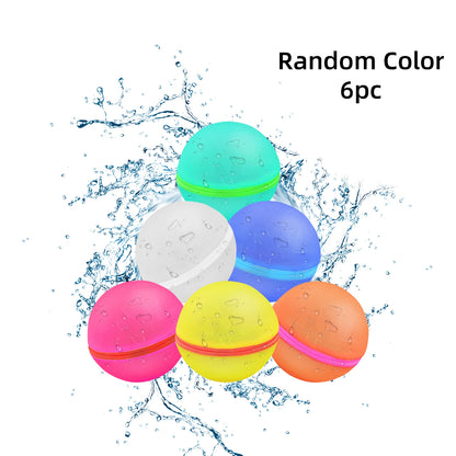 Reusable Self-Sealing Water Balloons with Quick Fill and Magnetic Suction Closure Large 6.5cm