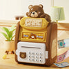 Electric ATM Money Bank Automatic Roll Cash Security Box Kids Piggy Bank with Password Lock Birthday Gift