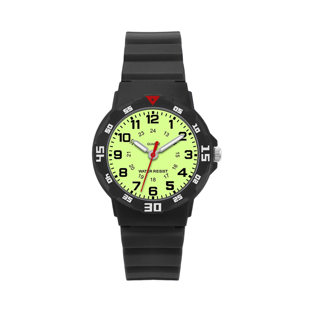 SOCICO Children’s Analog Watch for Girls and Boys Soft Strap Waterproof Easy-to-Read Learn Time Wristwatch Gift