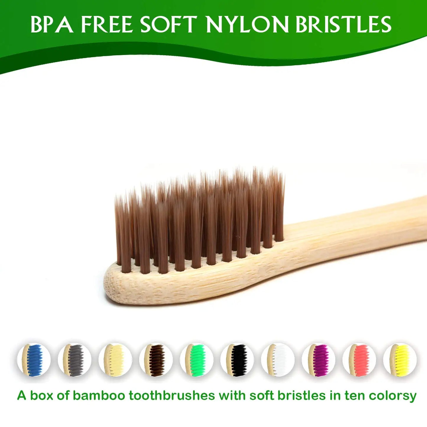 4PCS Charcoal Bamboo Toothbrushes - Extra Soft Natural Bristles for Adults & Kids, Zero Waste Biodegradable Toothbrush
