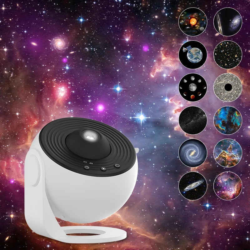 Night Light Galaxy Projector 360° Rotating Starry Sky Planetarium Lamp Kids Bedroom Gift