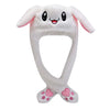 Plush Bunny Headband with Popping Ears – Interactive Rabbit Hairband for Kids & Adults, Approx. 58 cm (22.8 in)