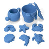 8 or 9-Piece Summer Beach Toy Set for Kids with Plastic Bucket, Watering Bottle, and Shovels