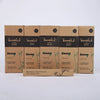 4PCS Charcoal Bamboo Toothbrushes - Extra Soft Natural Bristles for Adults & Kids, Zero Waste Biodegradable Toothbrush