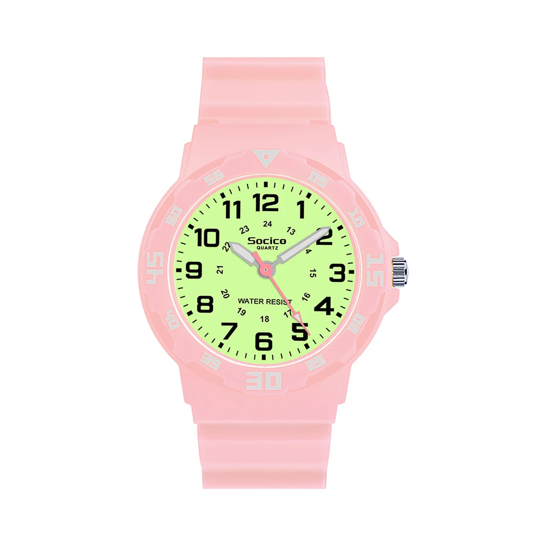 SOCICO Children’s Analog Watch for Girls and Boys Soft Strap Waterproof Easy-to-Read Learn Time Wristwatch Gift